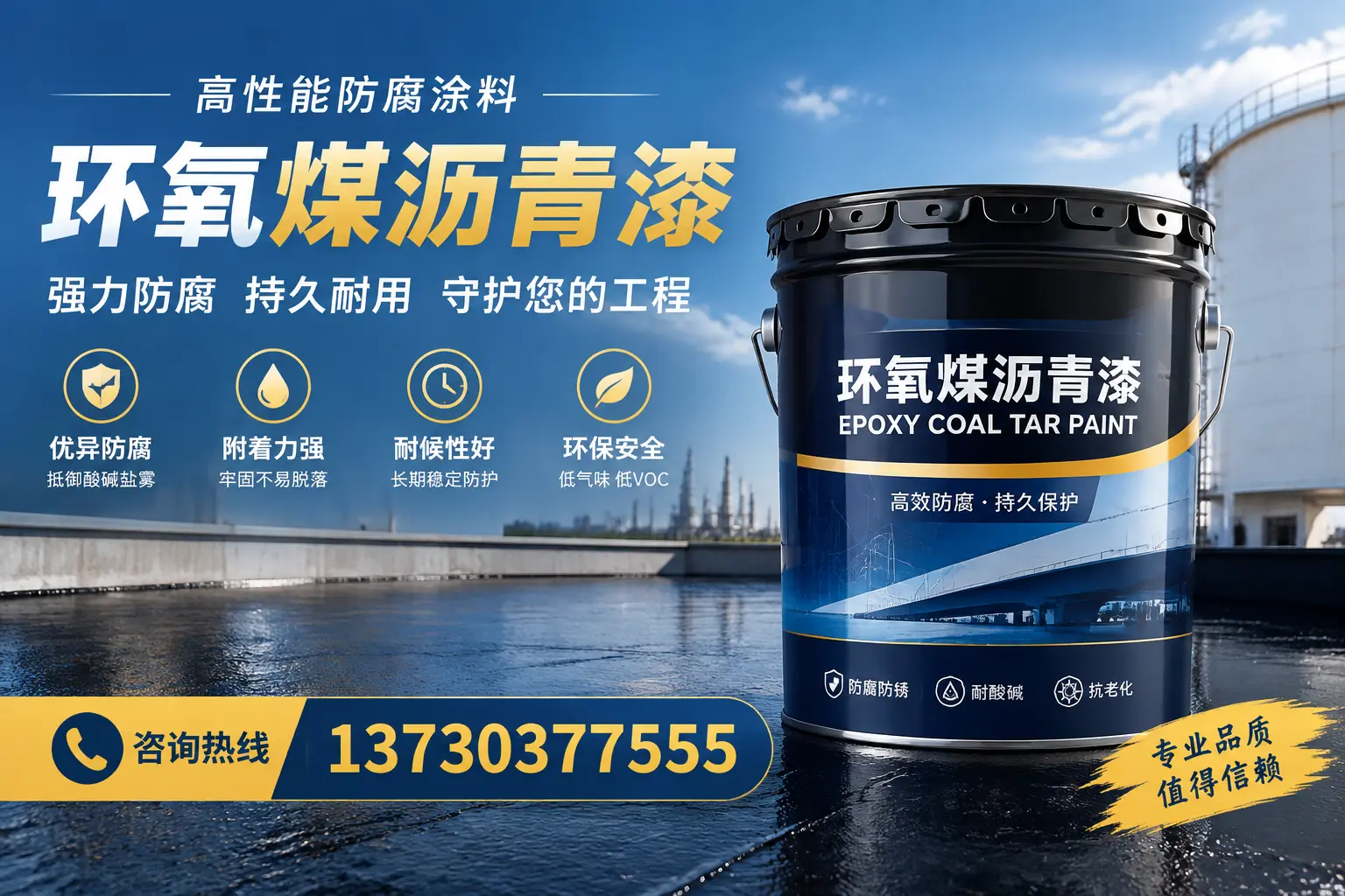 环氧煤沥青漆的耐久性分析，适合怀远的使用场景